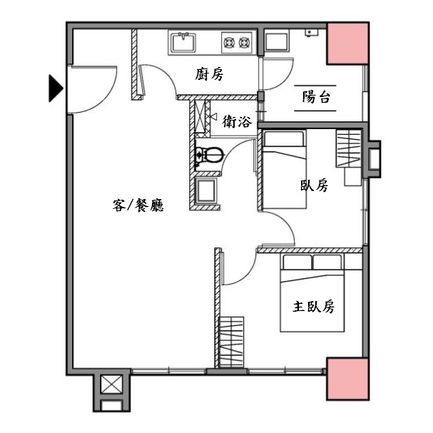 A8房型格局圖