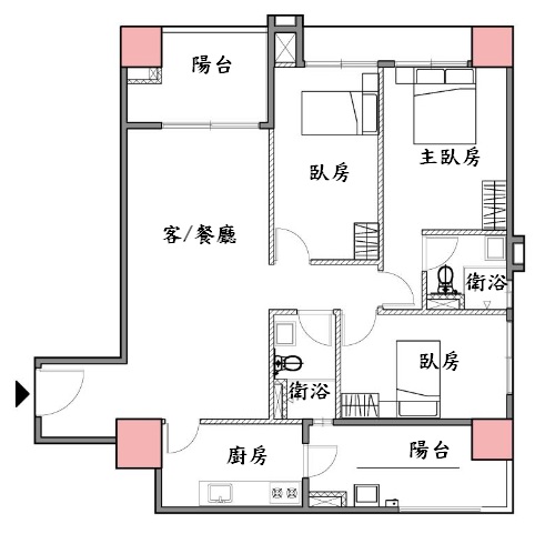 A1房型格局圖